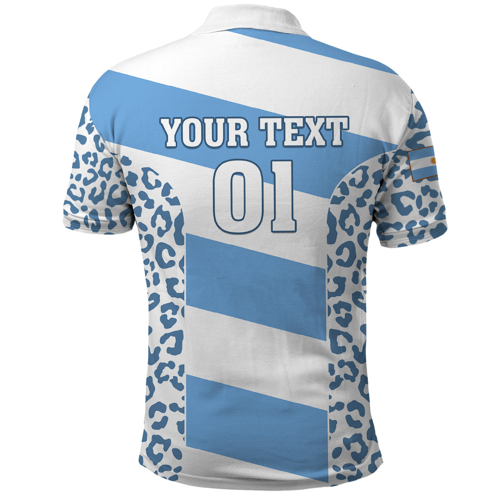 Custom Argentina Rugby Polo Shirt Los Pumas Go 2023 World Cup - Wonder Print Shop