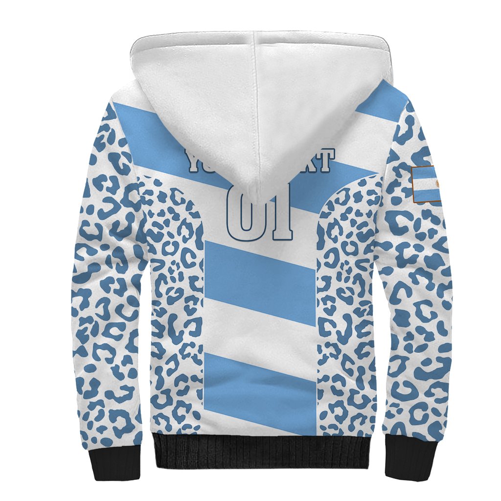 Custom Argentina Rugby Sherpa Hoodie Los Pumas Go 2023 World Cup - Wonder Print Shop