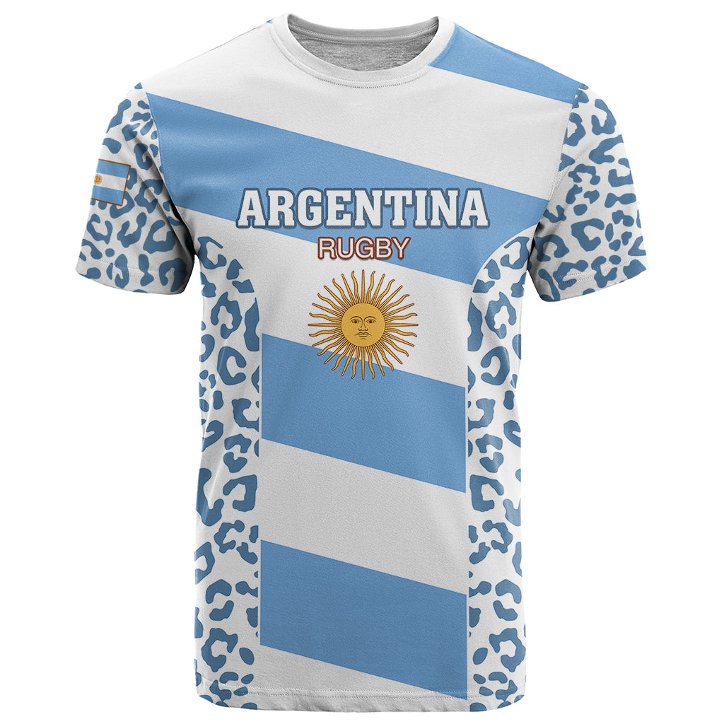 Custom Argentina Rugby T Shirt Los Pumas Go 2023 World Cup - Wonder Print Shop