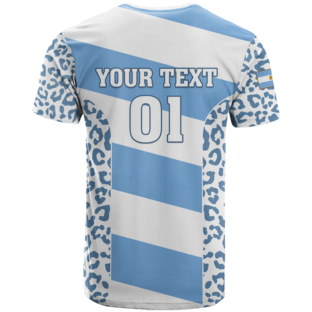 Custom Argentina Rugby T Shirt Los Pumas Go 2023 World Cup - Wonder Print Shop
