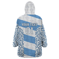 Custom Argentina Rugby Wearable Blanket Hoodie Los Pumas Go 2023 World Cup - Wonder Print Shop