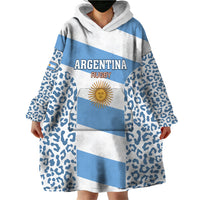 Custom Argentina Rugby Wearable Blanket Hoodie Los Pumas Go 2023 World Cup - Wonder Print Shop