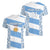 Custom Argentina Rugby Women V Neck T Shirt Los Pumas Go 2023 World Cup - Wonder Print Shop