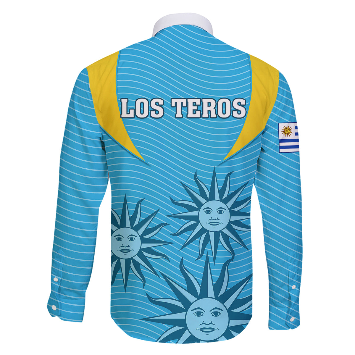 Uruguay Rugby Family Matching Long Sleeve Bodycon Dress and Hawaiian Shirt Los Teros Go 2023 World Cup - Wonder Print Shop