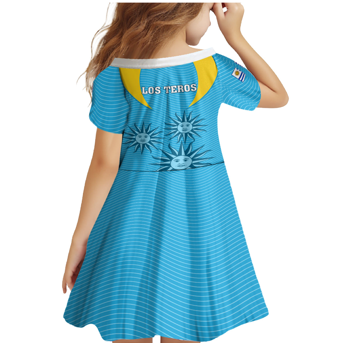 Uruguay Rugby Family Matching Mermaid Dress and Hawaiian Shirt Los Teros Go 2023 World Cup - Wonder Print Shop