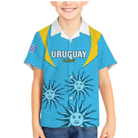 Uruguay Rugby Family Matching Mermaid Dress and Hawaiian Shirt Los Teros Go 2023 World Cup - Wonder Print Shop