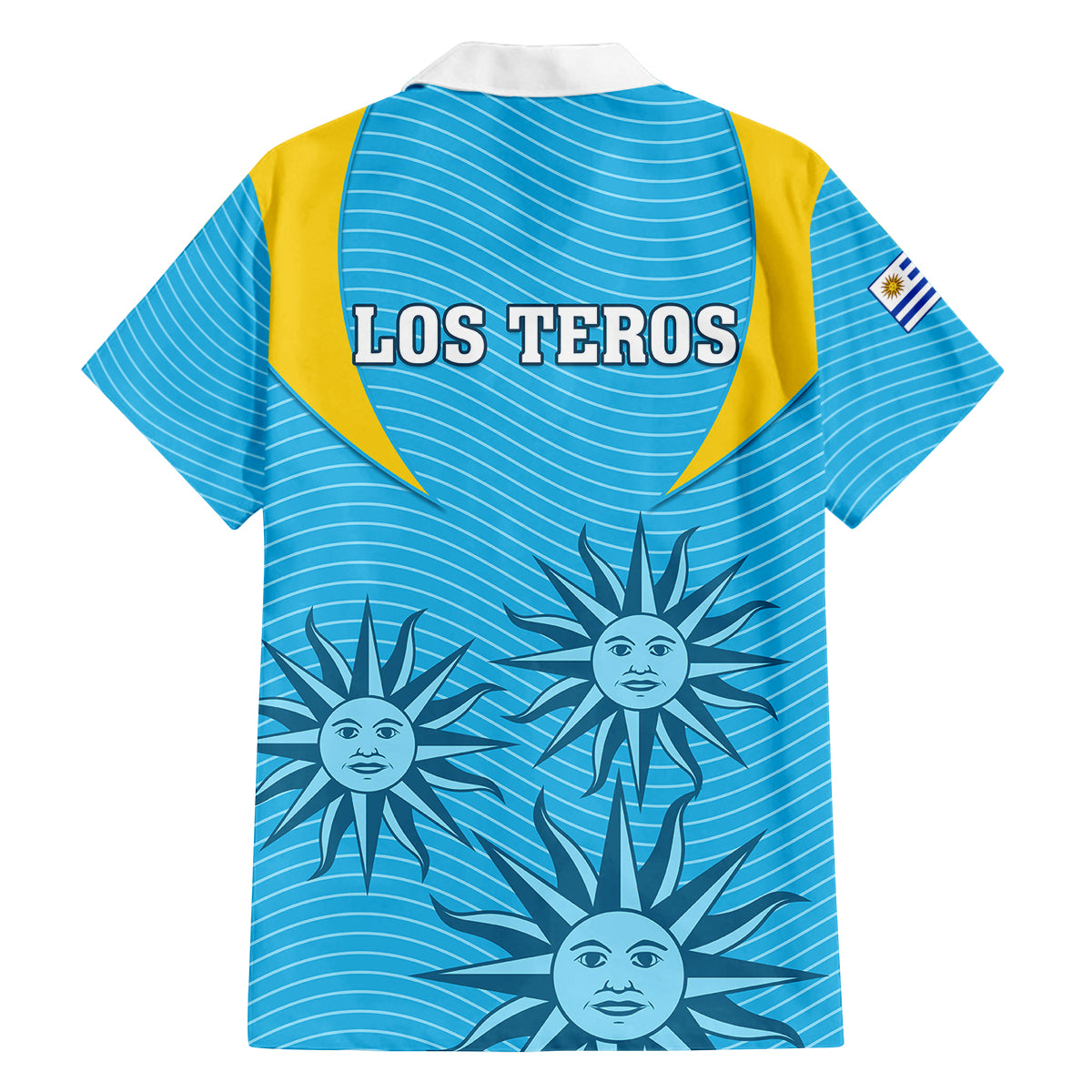 Uruguay Rugby Family Matching Off Shoulder Maxi Dress and Hawaiian Shirt Los Teros Go 2023 World Cup - Wonder Print Shop