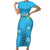 Uruguay Rugby Family Matching Short Sleeve Bodycon Dress and Hawaiian Shirt Los Teros Go 2023 World Cup - Wonder Print Shop