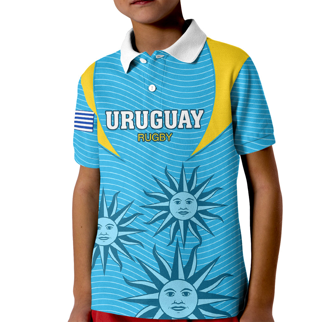 Uruguay Rugby Kid Polo Shirt Los Teros Go 2023 World Cup - Wonder Print Shop