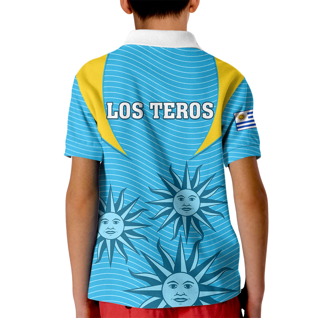 Uruguay Rugby Kid Polo Shirt Los Teros Go 2023 World Cup - Wonder Print Shop
