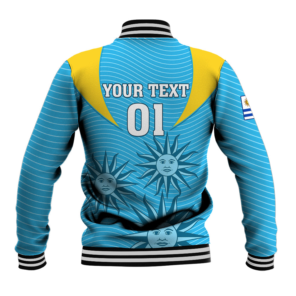 Custom Uruguay Rugby Baseball Jacket Los Teros Go 2023 World Cup - Wonder Print Shop
