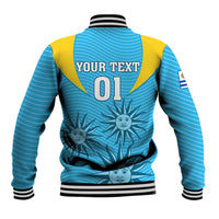 Custom Uruguay Rugby Baseball Jacket Los Teros Go 2023 World Cup - Wonder Print Shop