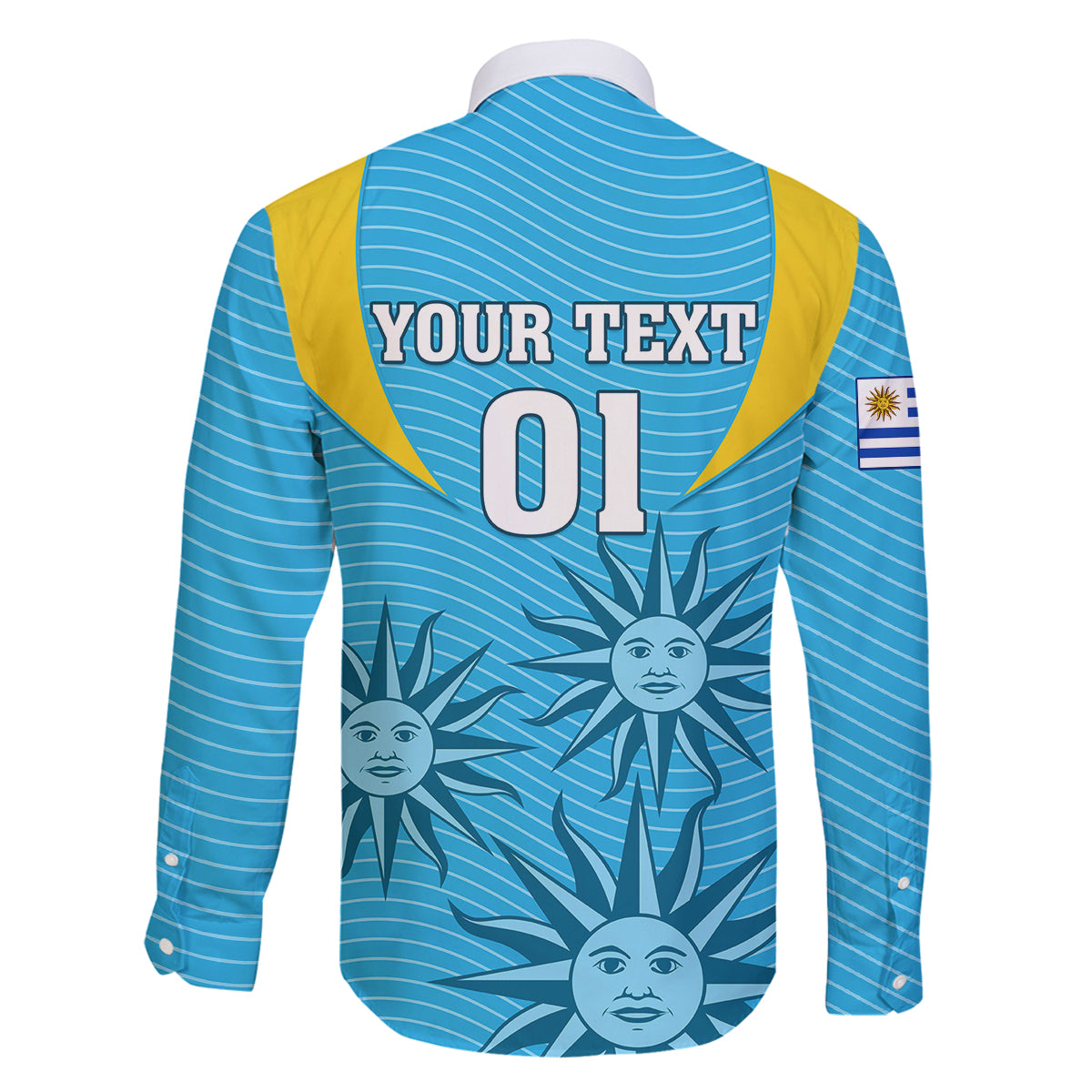 Custom Uruguay Rugby Family Matching Long Sleeve Bodycon Dress and Hawaiian Shirt Los Teros Go 2023 World Cup - Wonder Print Shop