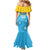 Custom Uruguay Rugby Family Matching Mermaid Dress and Hawaiian Shirt Los Teros Go 2023 World Cup - Wonder Print Shop