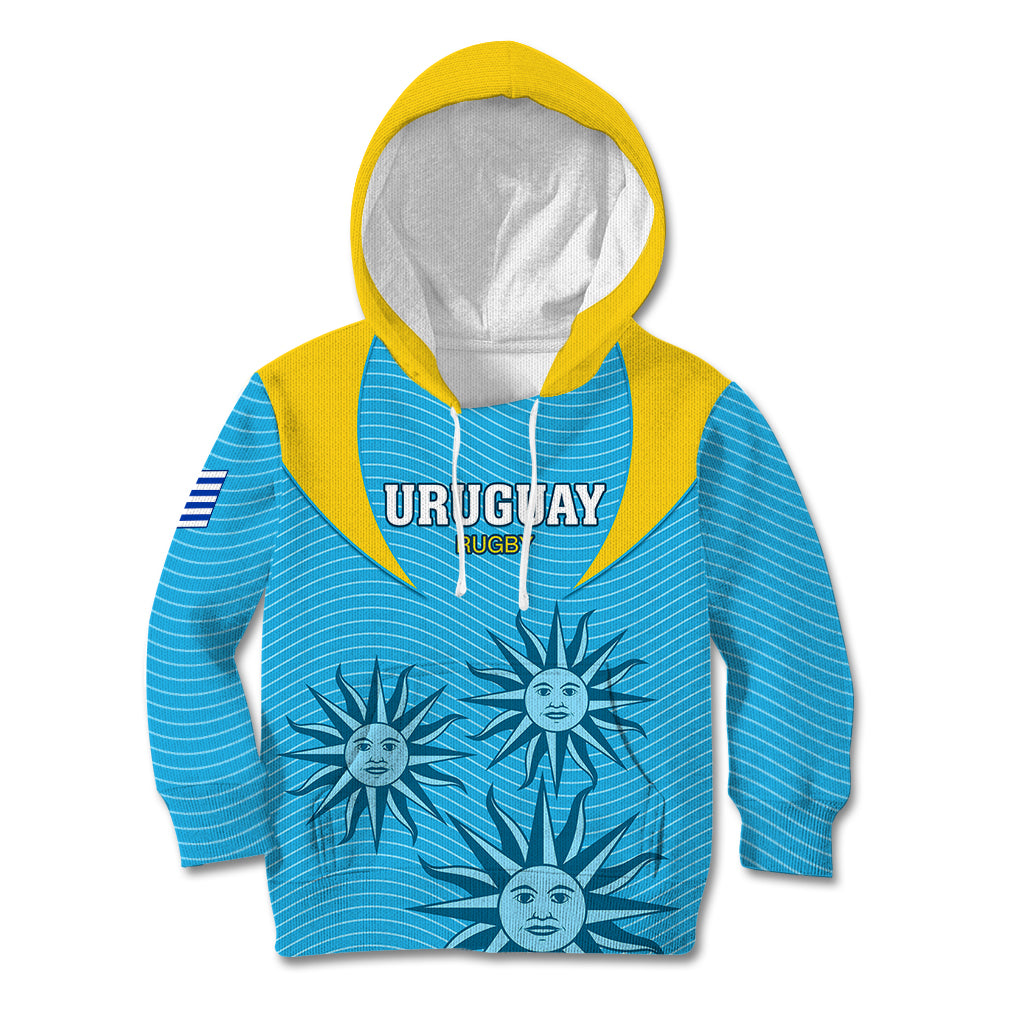 Custom Uruguay Rugby Kid Hoodie Los Teros Go 2023 World Cup - Wonder Print Shop