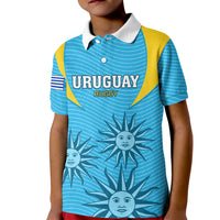 Custom Uruguay Rugby Kid Polo Shirt Los Teros Go 2023 World Cup - Wonder Print Shop