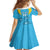 Custom Uruguay Rugby Kid Short Sleeve Dress Los Teros Go 2023 World Cup - Wonder Print Shop