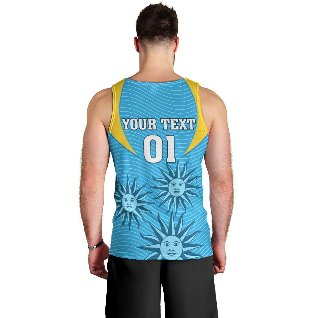 Custom Uruguay Rugby Men Tank Top Los Teros Go 2023 World Cup - Wonder Print Shop