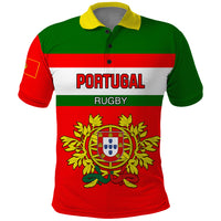 Portugal Rugby Polo Shirt Os Lobos Go 2023 World Cup - Wonder Print Shop