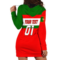 Custom Portugal Rugby Hoodie Dress Os Lobos Go 2023 World Cup - Wonder Print Shop