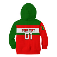 Custom Portugal Rugby Kid Hoodie Os Lobos Go 2023 World Cup - Wonder Print Shop