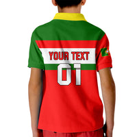 Custom Portugal Rugby Kid Polo Shirt Os Lobos Go 2023 World Cup - Wonder Print Shop