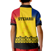 Romania Rugby Kid Polo Shirt Stejarii Go 2023 World Cup - Wonder Print Shop