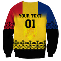 Custom Romania Rugby Sweatshirt Stejarii Go 2023 World Cup - Wonder Print Shop