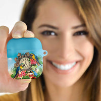 It's 5 o'clock Somewhere AirPods Case Hawaiian Tropical Parrots - Wonder Print Shop