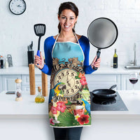 It's 5 o'clock Somewhere Apron Hawaiian Tropical Parrots - Wonder Print Shop