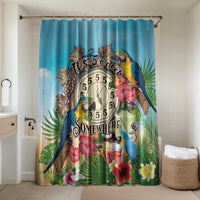 It's 5 o'clock Somewhere Bathroom Set Hawaiian Tropical Parrots - Wonder Print Shop