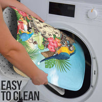 It's 5 o'clock Somewhere Bathroom Set Hawaiian Tropical Parrots - Wonder Print Shop