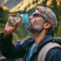 Personalized It's 5 o'clock Somewhere 4 in 1 Can Cooler Tumbler Hawaiian Tropical Parrots - Wonder Print Shop