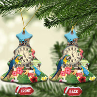 It's 5 o'clock Somewhere Ceramic Ornament Hawaiian Tropical Parrots - Wonder Print Shop