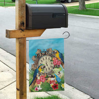 It's 5 o'clock Somewhere Garden Flag Hawaiian Tropical Parrots - Wonder Print Shop