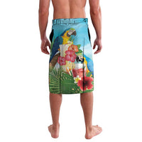 Personalized It's 5 o'clock Somewhere Lavalava Hawaiian Tropical Parrots - Wonder Print Shop