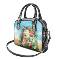 It's 5 o'clock Somewhere Shoulder Handbag Hawaiian Tropical Parrots - Wonder Print Shop