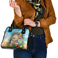 It's 5 o'clock Somewhere Shoulder Handbag Hawaiian Tropical Parrots - Wonder Print Shop