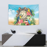 It's 5 o'clock Somewhere Tapestry Hawaiian Tropical Parrots - Wonder Print Shop