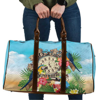It's 5 o'clock Somewhere Travel Bag Hawaiian Tropical Parrots - Wonder Print Shop