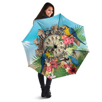 It's 5 o'clock Somewhere Umbrella Hawaiian Tropical Parrots - Wonder Print Shop