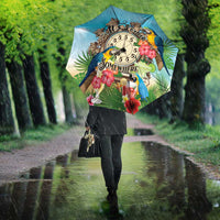 It's 5 o'clock Somewhere Umbrella Hawaiian Tropical Parrots - Wonder Print Shop