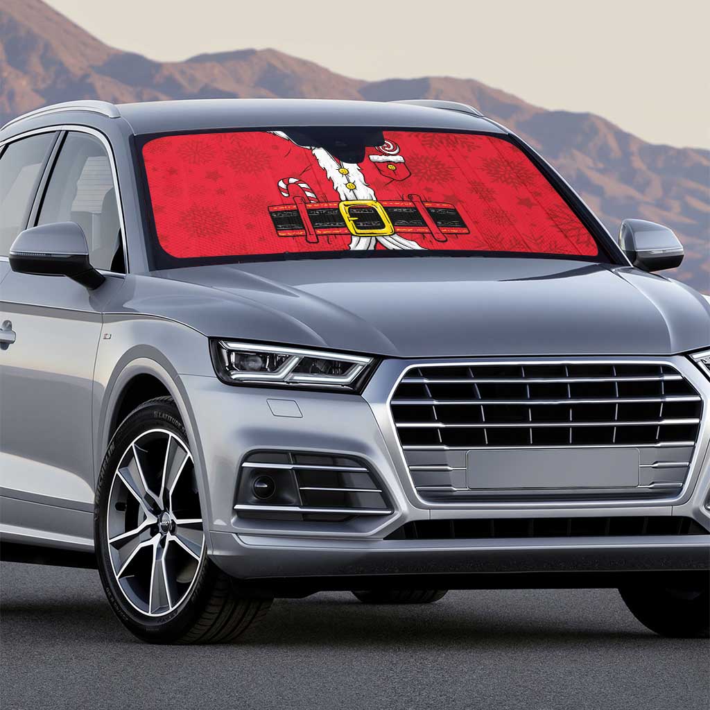 Santa Costume Auto Sun Shade Funny Christmas - Wonder Print Shop