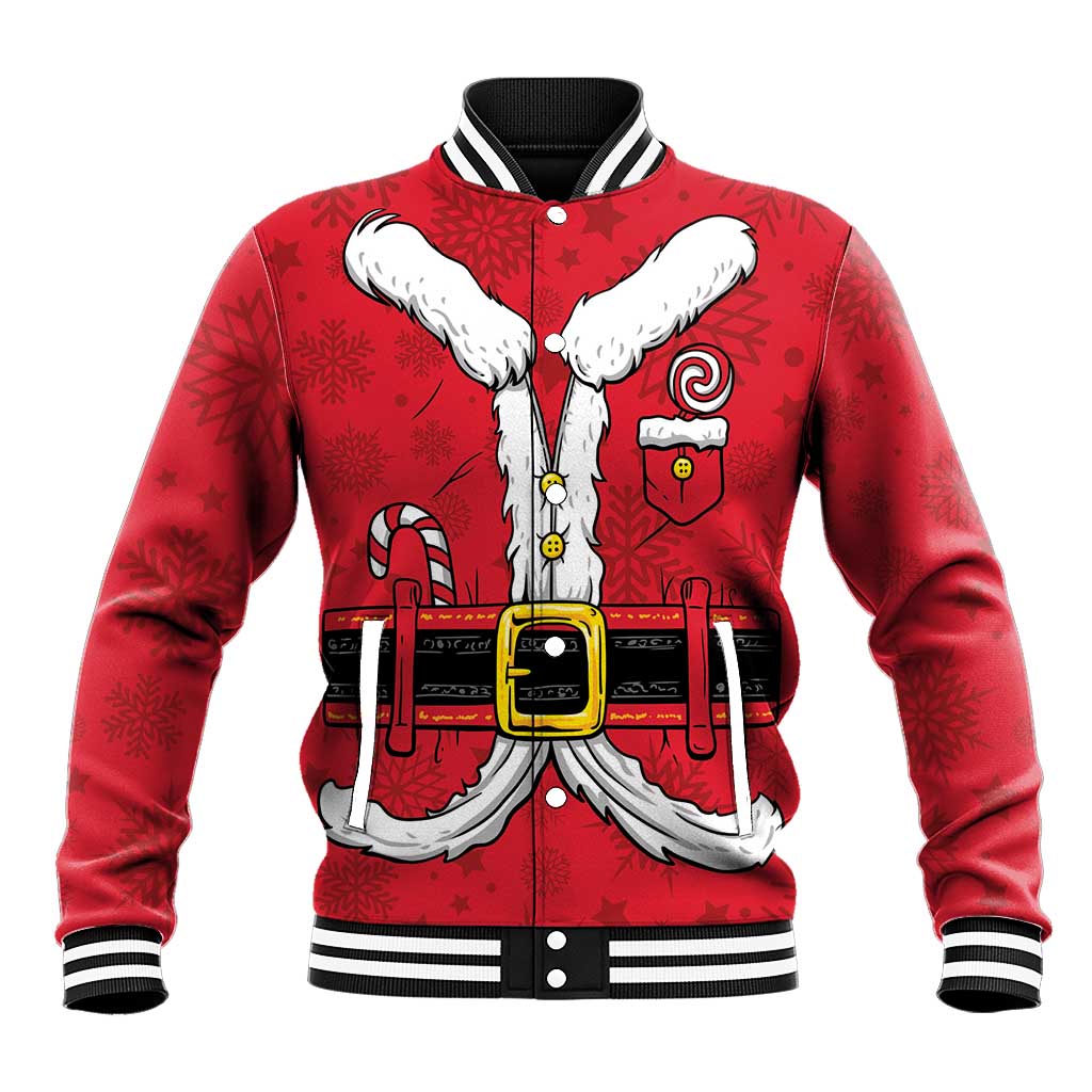 Personalized Santa Costume Baseball Jacket Funny Christmas - Wonder Print Shop