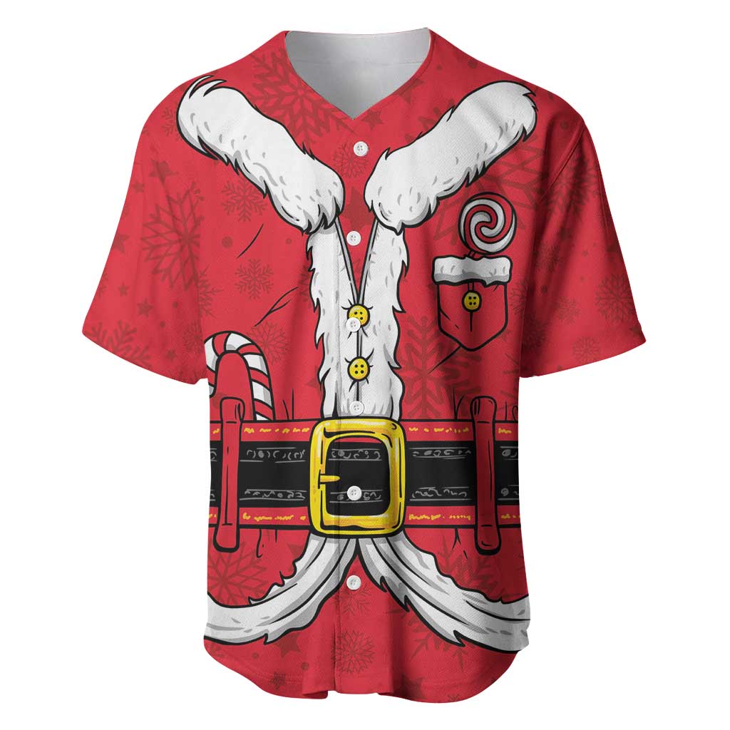 Personalized Santa Costume Baseball Jersey Funny Christmas - Wonder Print Shop