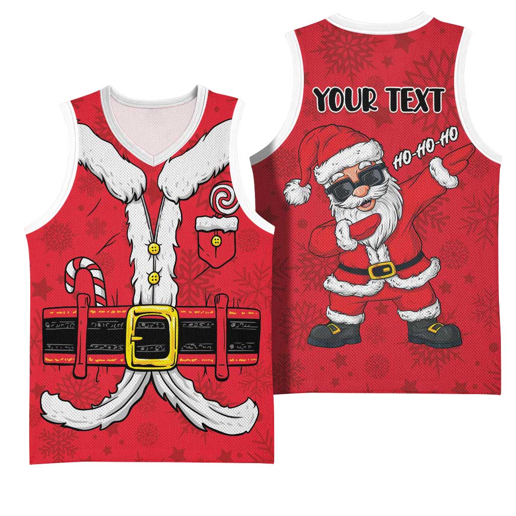 Personalized Santa Costume Basketball Jersey Funny Christmas - Wonder Print Shop