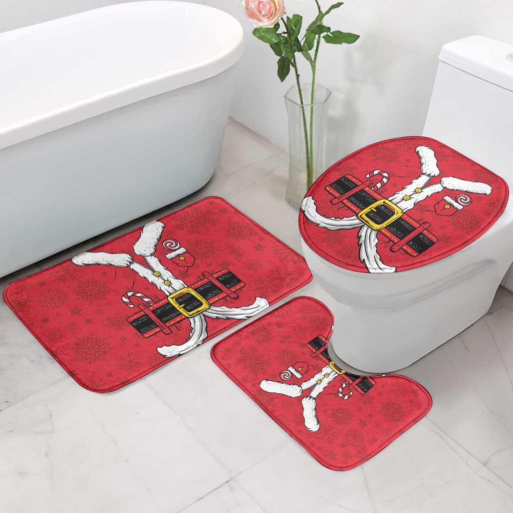 Santa Costume Bathroom Set Funny Christmas - Wonder Print Shop