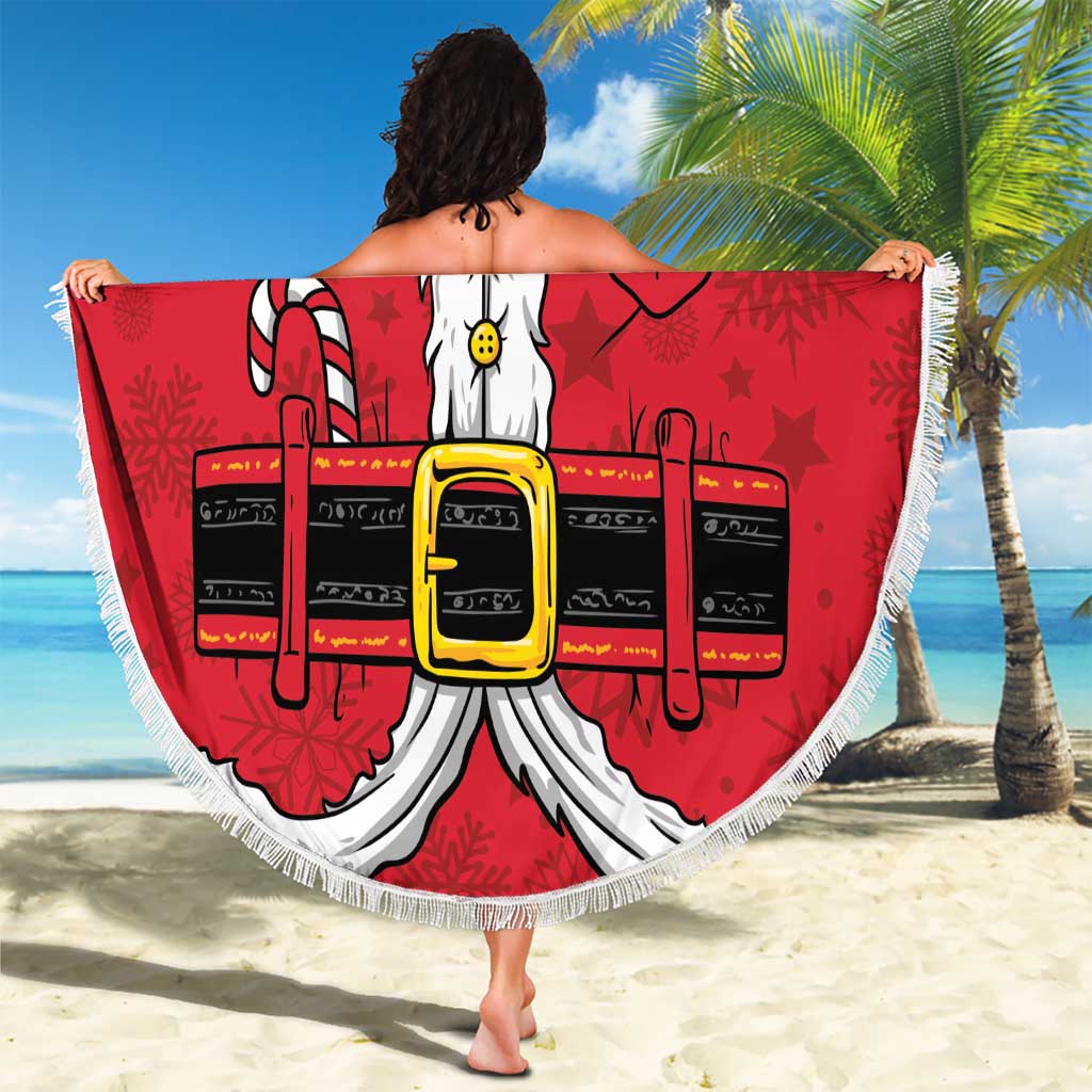 Santa Costume Beach Blanket Funny Christmas - Wonder Print Shop