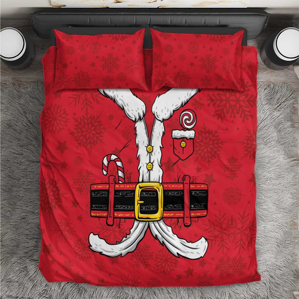 Santa Costume Bedding Set Funny Christmas - Wonder Print Shop