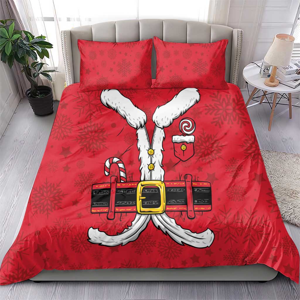 Santa Costume Bedding Set Funny Christmas - Wonder Print Shop